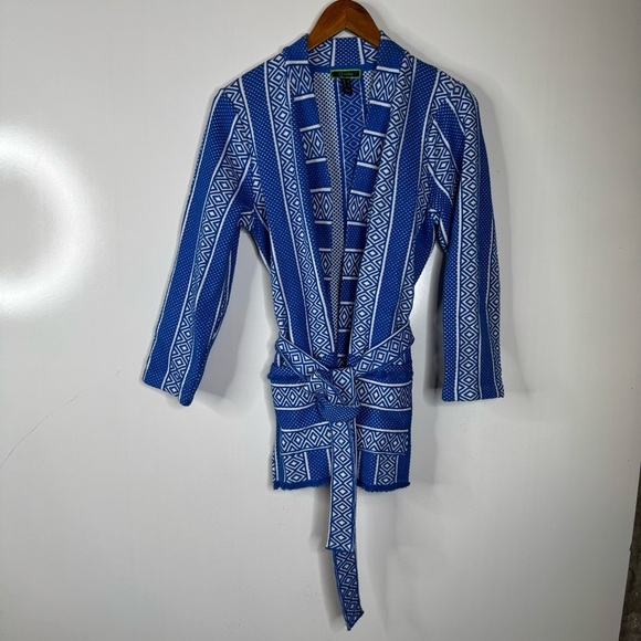 C. Wonder Blue Belted Jacket Size Small - Picture 1 of 5